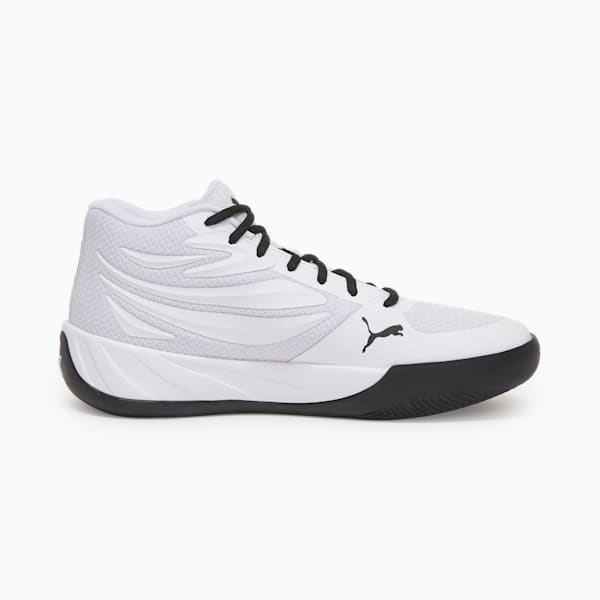 Zapatillas de basketball Court Pro unisex, PUMA White-PUMA Black, large-ARG