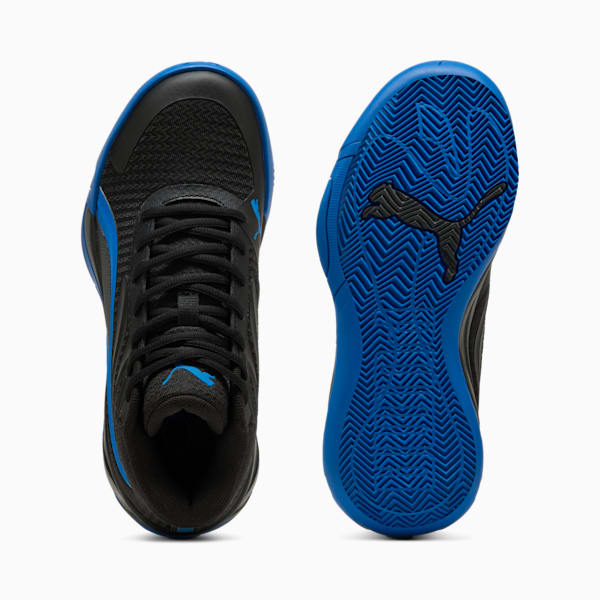 Zapatillas de básquet Court Pro juvenil, PUMA Black-PUMA Team Royal, large-ARG