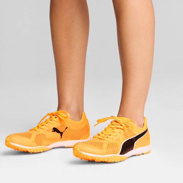 evoSPEED Haraka 8 Unisex Spikes Unisex, Sun Stream-PUMA Black-PUMA White, large-ZAF