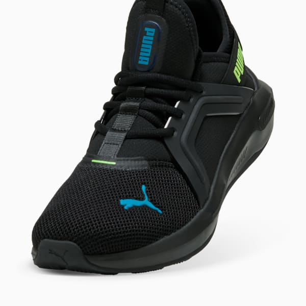Softride Enzo 5 Running Shoes, PUMA Black-Green Glare-Tropical Blue, large-ZAF