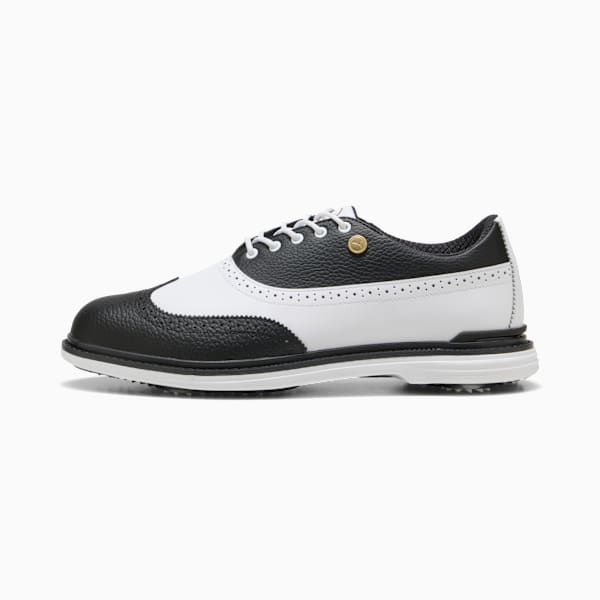 PUMA Royale Wingtip Golf Shoes Men, PUMA Black-PUMA White-Glacial Gray, large-ZAF