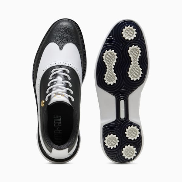 PUMA Royale Wingtip Golf Shoes Men, PUMA Black-PUMA White-Glacial Gray, large-ZAF