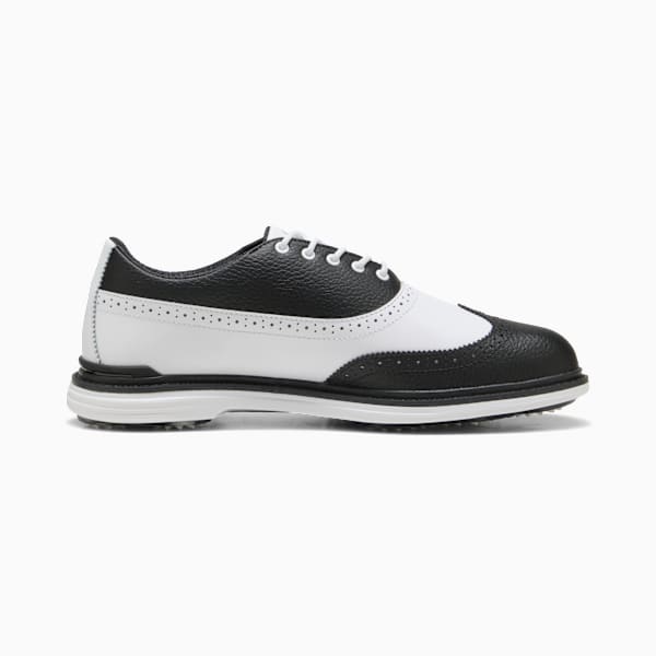 PUMA Royale Wingtip Golf Shoes Men, PUMA Black-PUMA White-Glacial Gray, large-ZAF