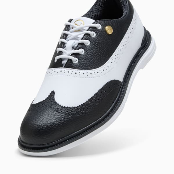PUMA Royale Wingtip Golf Shoes Men, PUMA Black-PUMA White-Glacial Gray, large-ZAF