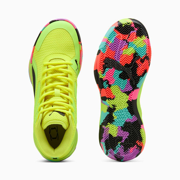 Tenis de básquet Court Pro Marble, Yellow Alert-Green Glare, large-MEX