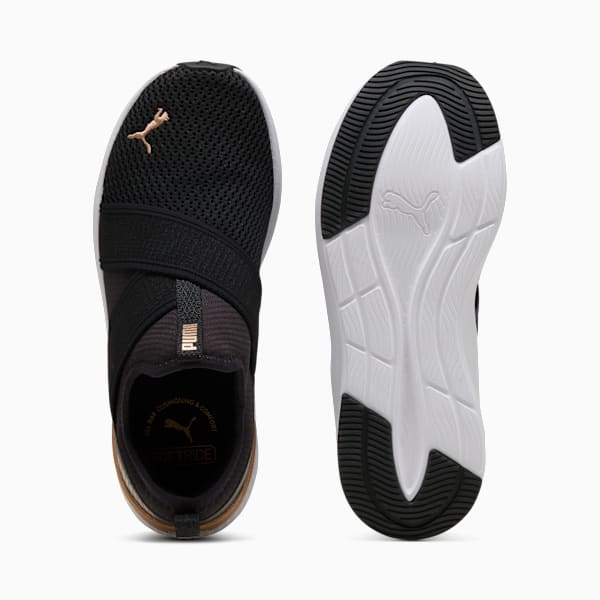 Tenis de running SOFTRIDE Harli para mujer, PUMA Black-PUMA White-PUMA Gold, large-MEX