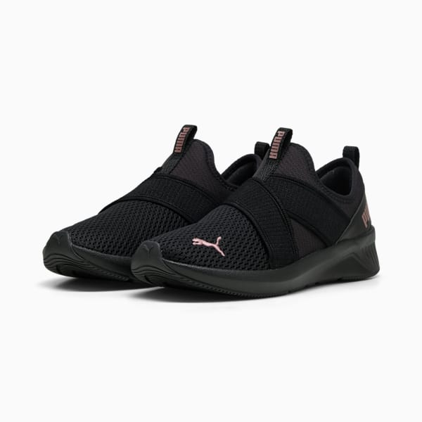 Tenis de running SOFTRIDE Harli para mujer, PUMA Black-PUMA Black-Rose Gold, large-MEX