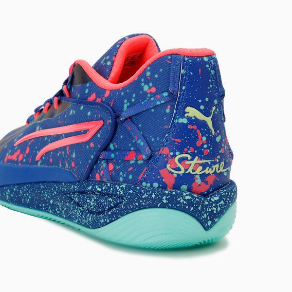 Tenis básquetbol Stewie 4 Night Vision Mujer, Vivid Blue-Electric Peppermint, large-MEX