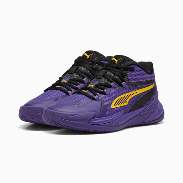 The Dagger Basketball Shoes Youth, PUMA Black-Team Violet, large-MEX