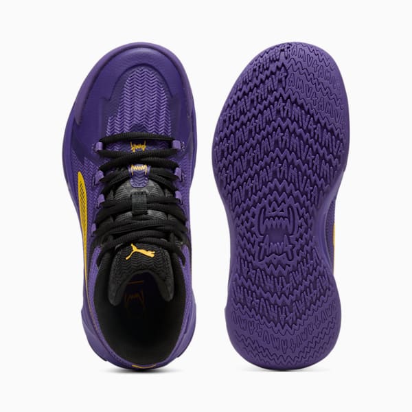 The Dagger Basketball Shoes Youth, PUMA Black-Team Violet, large-MEX