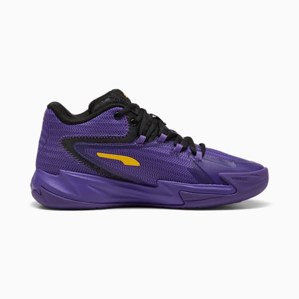 The Dagger Basketball Shoes Youth, PUMA Black-Team Violet, large-MEX