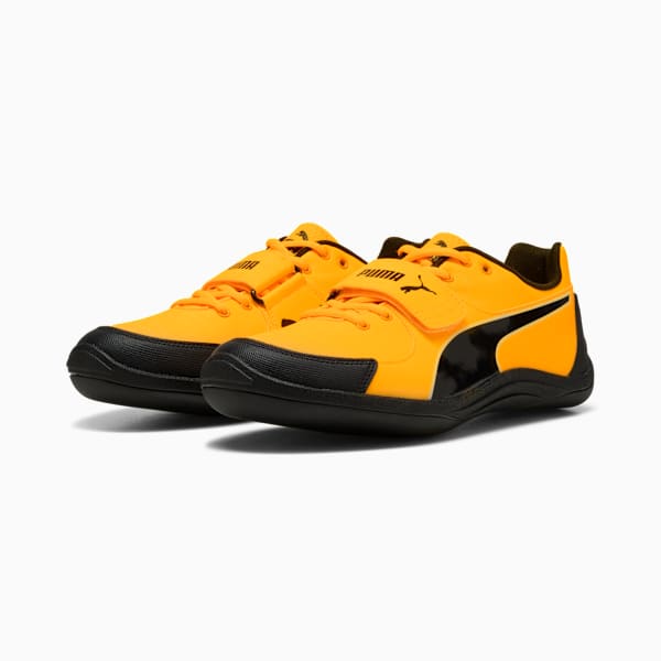 evoSPEED Throw 10.5 Shoes Unisex, Sun Stream-PUMA Black-PUMA White, large-ZAF