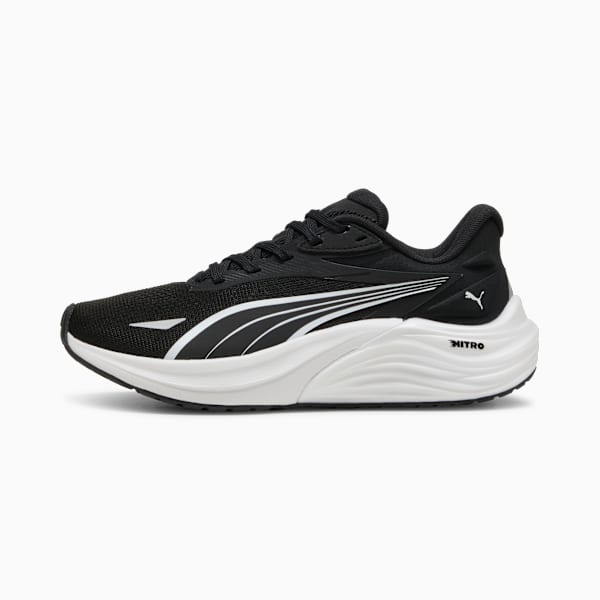 Zapatillas Electrify Nitro 4 para mujer, PUMA Black-PUMA White, large-ARG