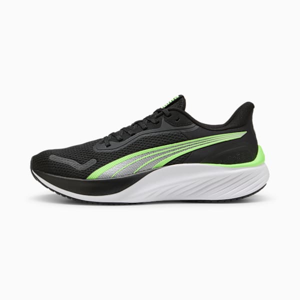 Zapatillas de running Pounce Lite, PUMA Black-Green Glare, large-ARG