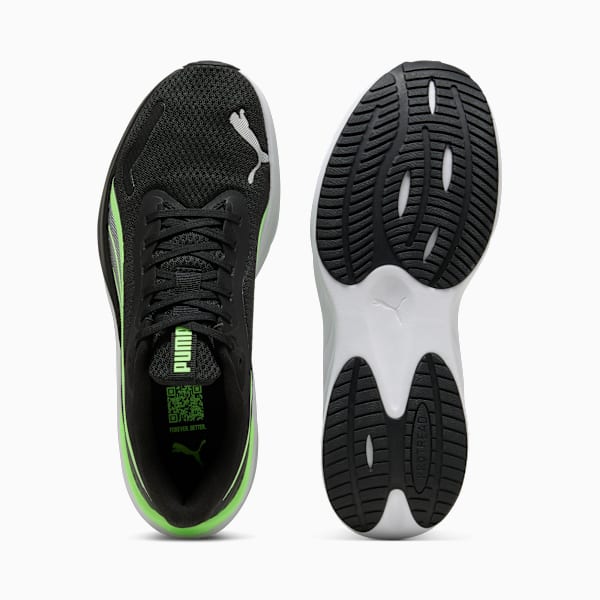Zapatillas de running Pounce Lite, PUMA Black-Green Glare, large-ARG
