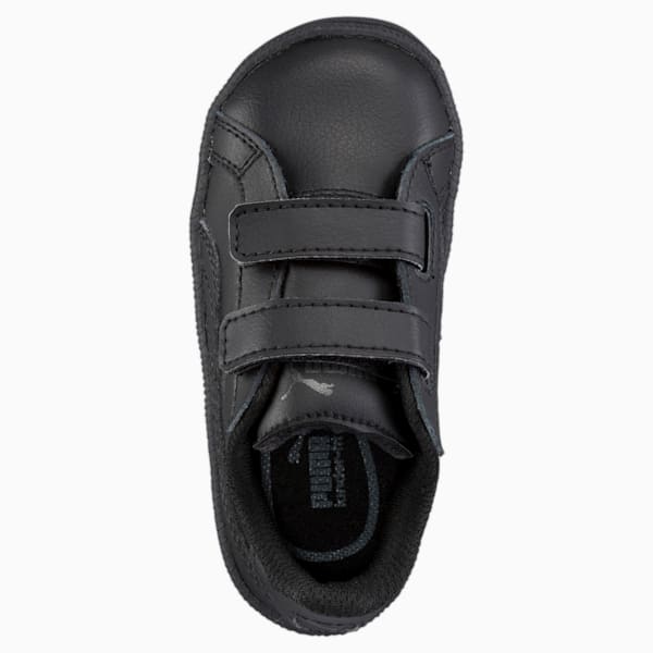 Smash Leather V PS Kids' Trainers, Puma Black-Puma Black, large-ZAF