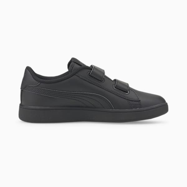 Tenis para niños Smash v2 Leather, Puma Black-Puma Black, large-MEX