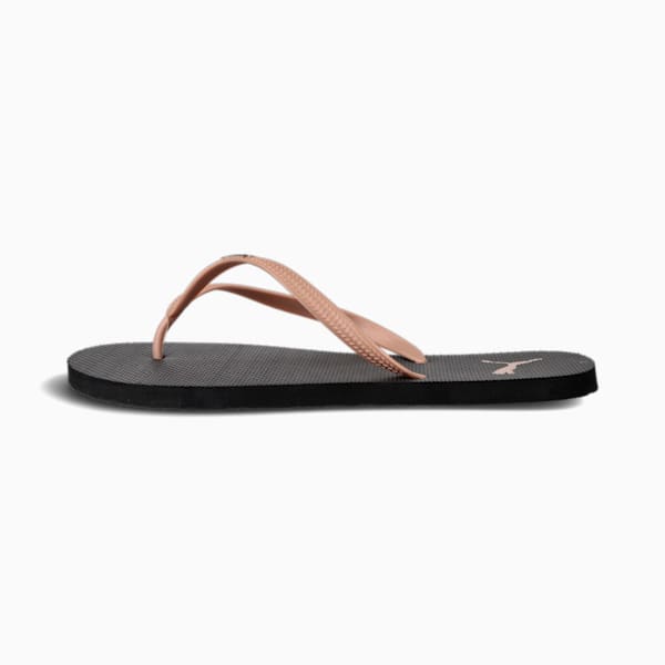 First Flip Women's Flip Flops, Puma Black-Rose Gold, large-ZAF
