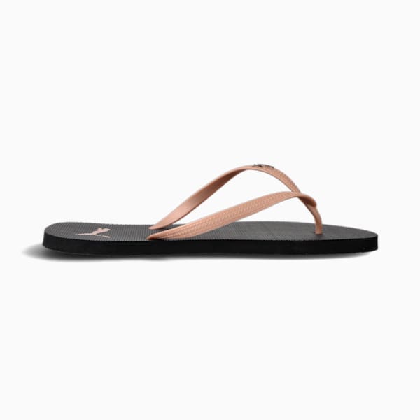 First Flip Women's Flip Flops, Puma Black-Rose Gold, large-ZAF