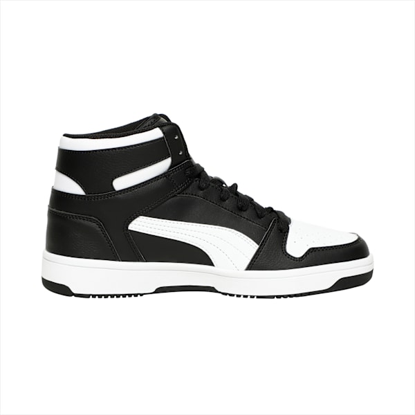 Rebound Lay Up Trainers, Puma Black-Puma White, large-ZAF