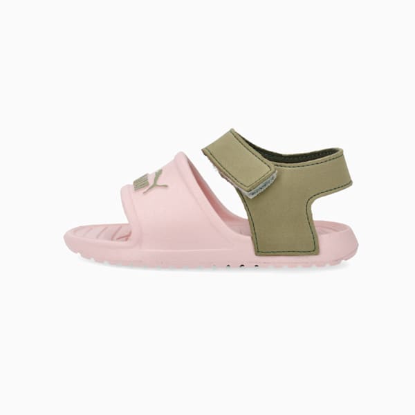 Divecat Babies' Sandals, Jasmine Flower-Lux Army, large-ZAF