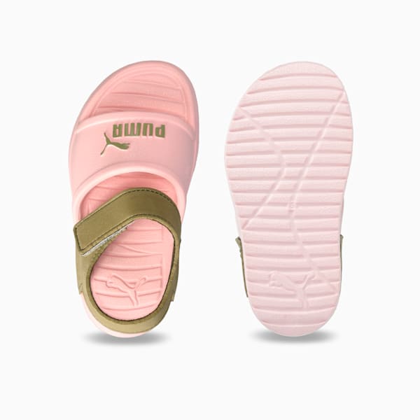 Divecat Babies' Sandals, Jasmine Flower-Lux Army, large-ZAF