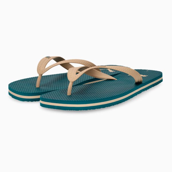 First Flip II Men's Flip Flops, Cold Green-Sand Dune, large-ZAF