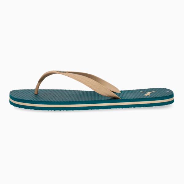 First Flip II Men's Flip Flops, Cold Green-Sand Dune, large-ZAF