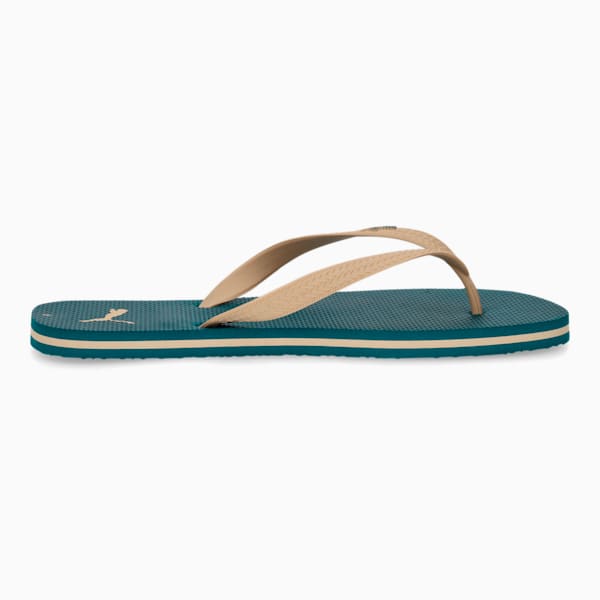 First Flip II Men's Flip Flops, Cold Green-Sand Dune, large-ZAF