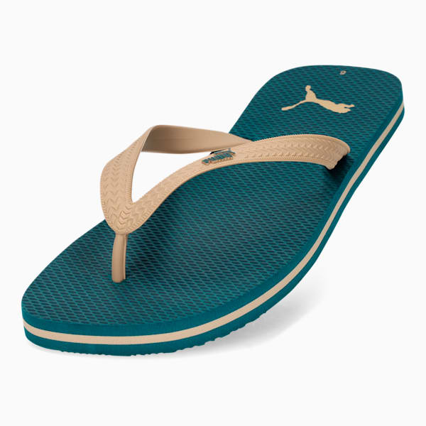 First Flip II Men's Flip Flops, Cold Green-Sand Dune, large-ZAF