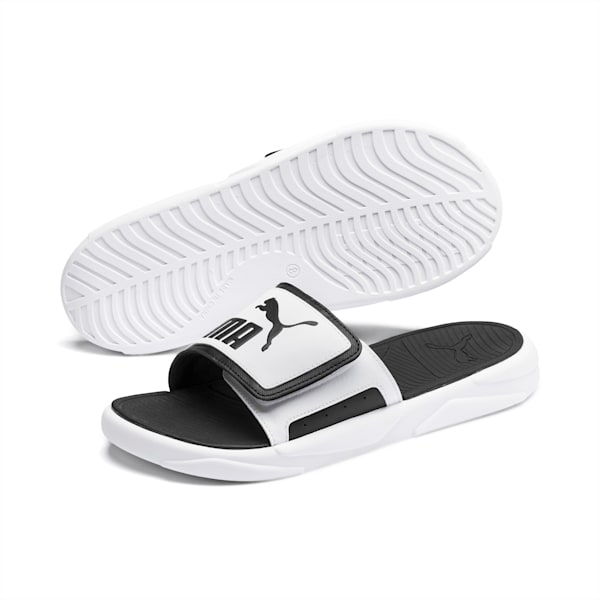 Royalcat Comfort  Sandals, Puma White-Puma Black, large-ZAF