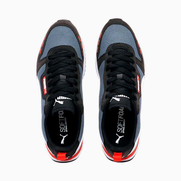 R78 Runner Trainers, CASTLEROCK-Puma Black-Puma White, large-ZAF