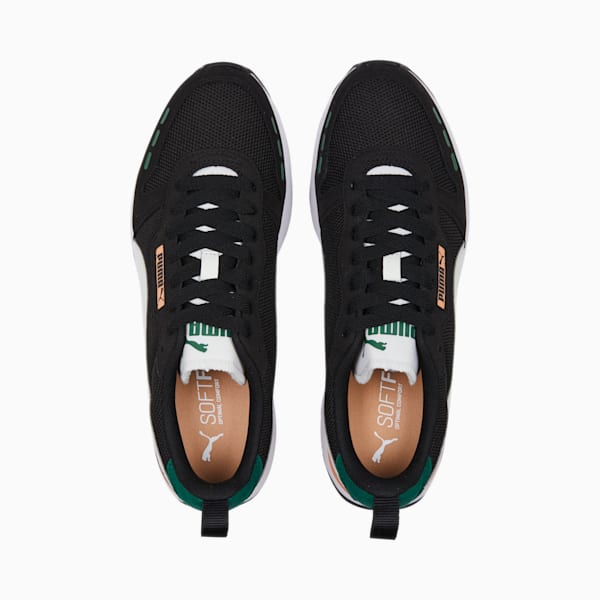 R78 Runner Trainers, PUMA Black-Vapor Gray-Orange Peach-Vine, large-ZAF