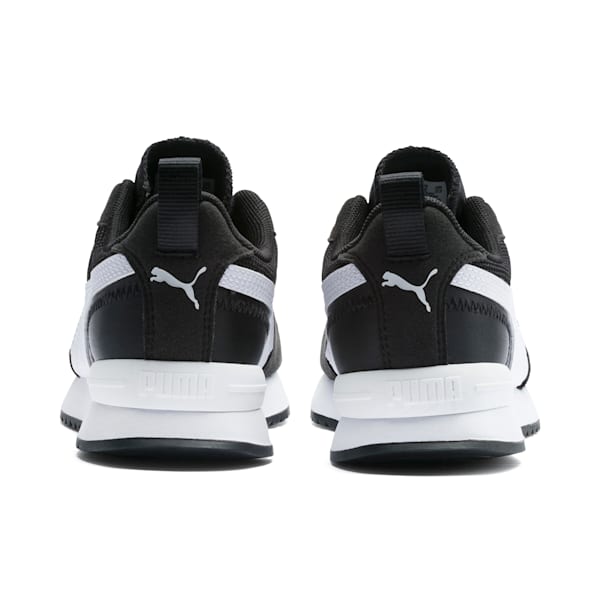 R78 Youth Trainers, Puma Black-Puma White, large-ZAF