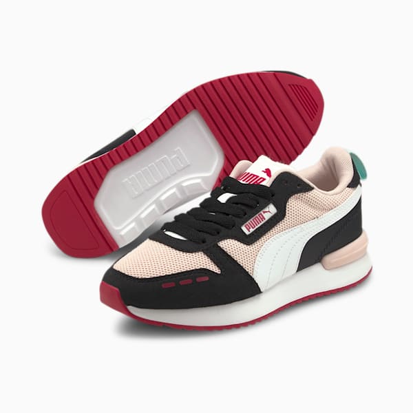 R78 Youth Trainers, Lotus-Puma White-Puma Black, large-ZAF