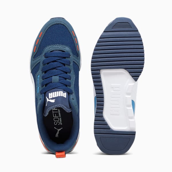 R78 Youth Trainers, Persian Blue-PUMA White-Inky Blue-Regal Blue, large-ZAF