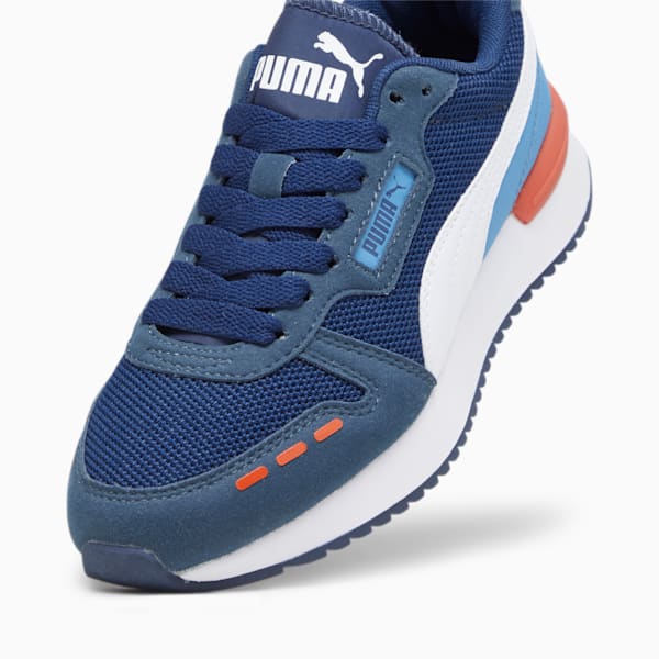 R78 Youth Trainers, Persian Blue-PUMA White-Inky Blue-Regal Blue, large-ZAF