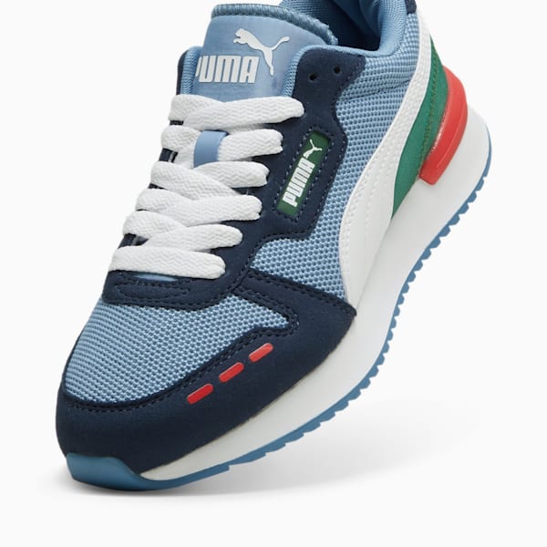 R78 Youth Trainers, Club Navy-Vine Green-Club Red, large-ZAF