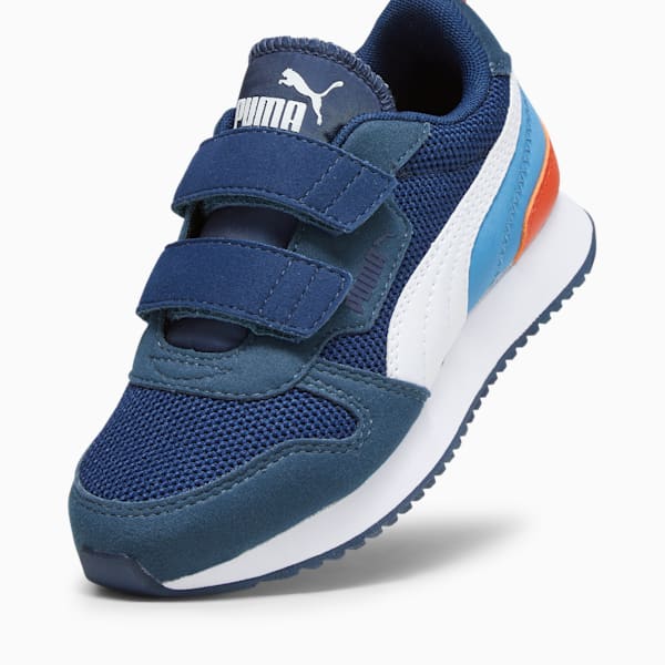 R78 Kids' Trainers, Persian Blue-PUMA White-Inky Blue-Regal Blue, large-ZAF