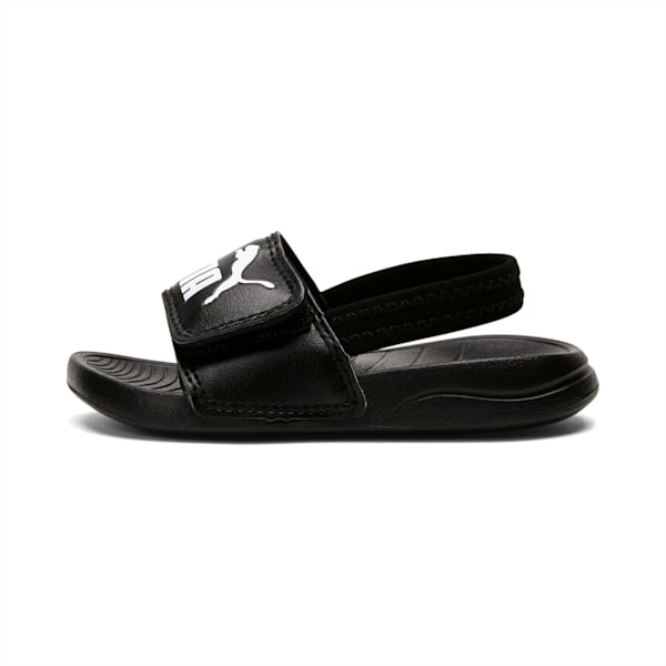 Sandalias con correa trasera Popcat 20 para bebé, Puma Black-Puma White, large-MEX