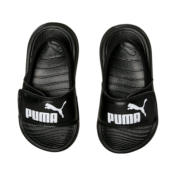 Sandalias con correa trasera Popcat 20 para bebé, Puma Black-Puma White, large-MEX