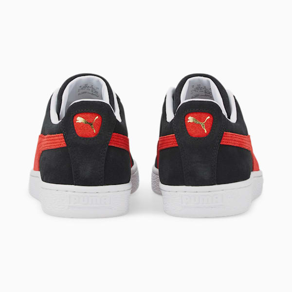 Suede Classic XXI Trainers, Puma Black-Cherry Tomato, large-ZAF