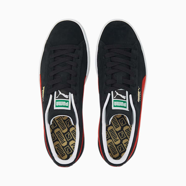 Suede Classic XXI Trainers, Puma Black-Cherry Tomato, large-ZAF