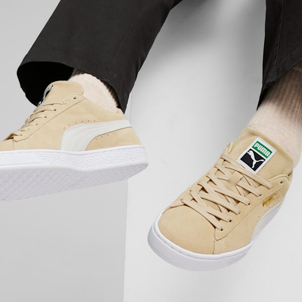 Suede Classic XXI Trainers, Putty-PUMA White, large-ZAF