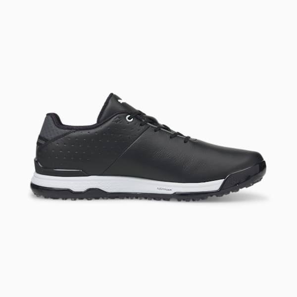 PROADAPT ALPHACAT Leather Men's Golf Shoes, Puma Black-Puma Silver, large-ZAF