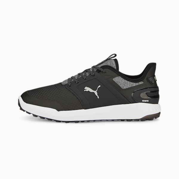 IGNITE ELEVATE Golf Shoes Men, Puma Black-PUMA Silver, large-ZAF