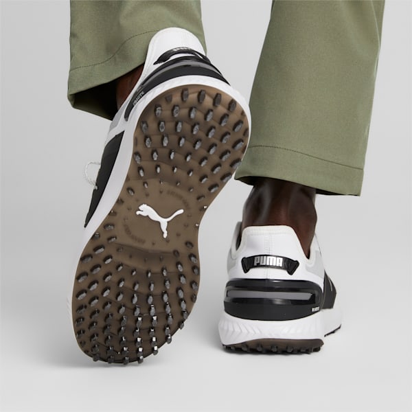 IGNITE ELEVATE Golf Shoes Men, PUMA White-PUMA Black-PUMA Silver, large-ZAF