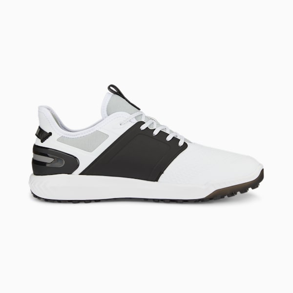 IGNITE ELEVATE Golf Shoes Men, PUMA White-PUMA Black-PUMA Silver, large-ZAF