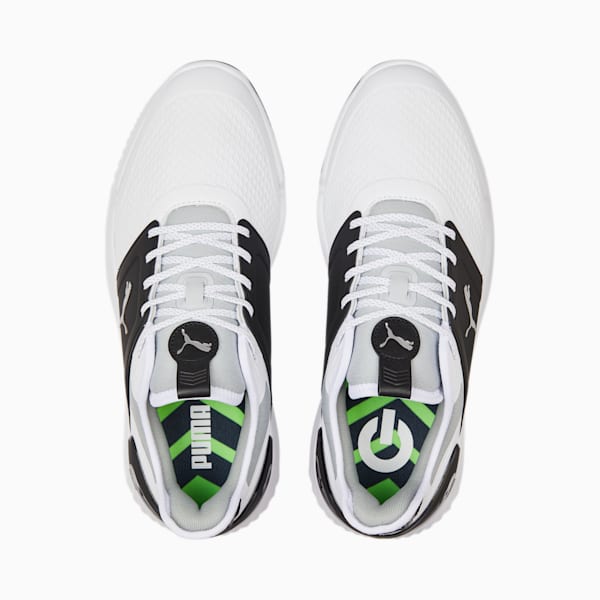 IGNITE ELEVATE Golf Shoes Men, PUMA White-PUMA Black-PUMA Silver, large-ZAF