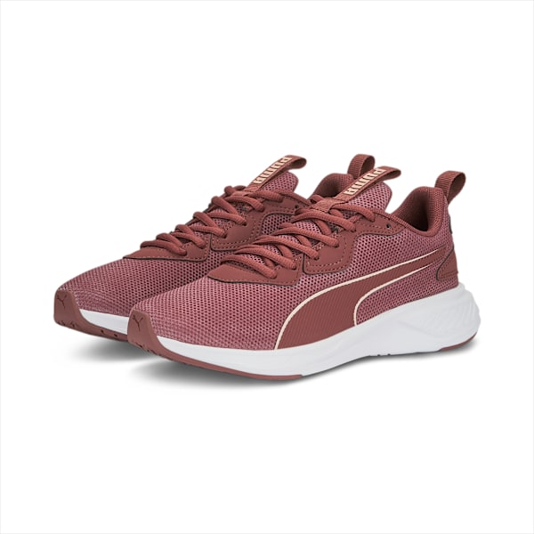 Incinerate Running Shoes, Wood Violet-PUMA White, large-MEX